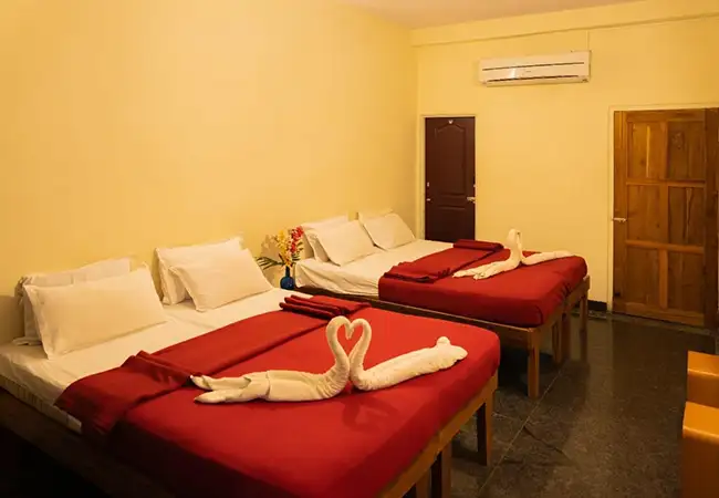 white petal homestay family room